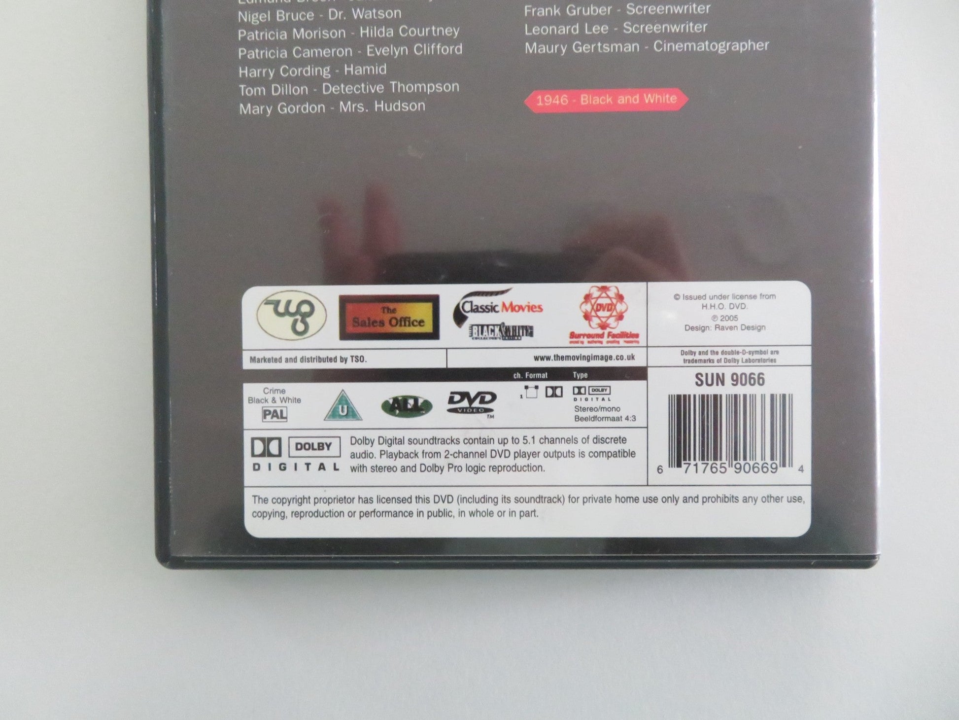 DRESSED TO KILL - B (DVD) SHERLOCK HOLMES NIGEL BRUCE 1946 REGION ALL Movie posters