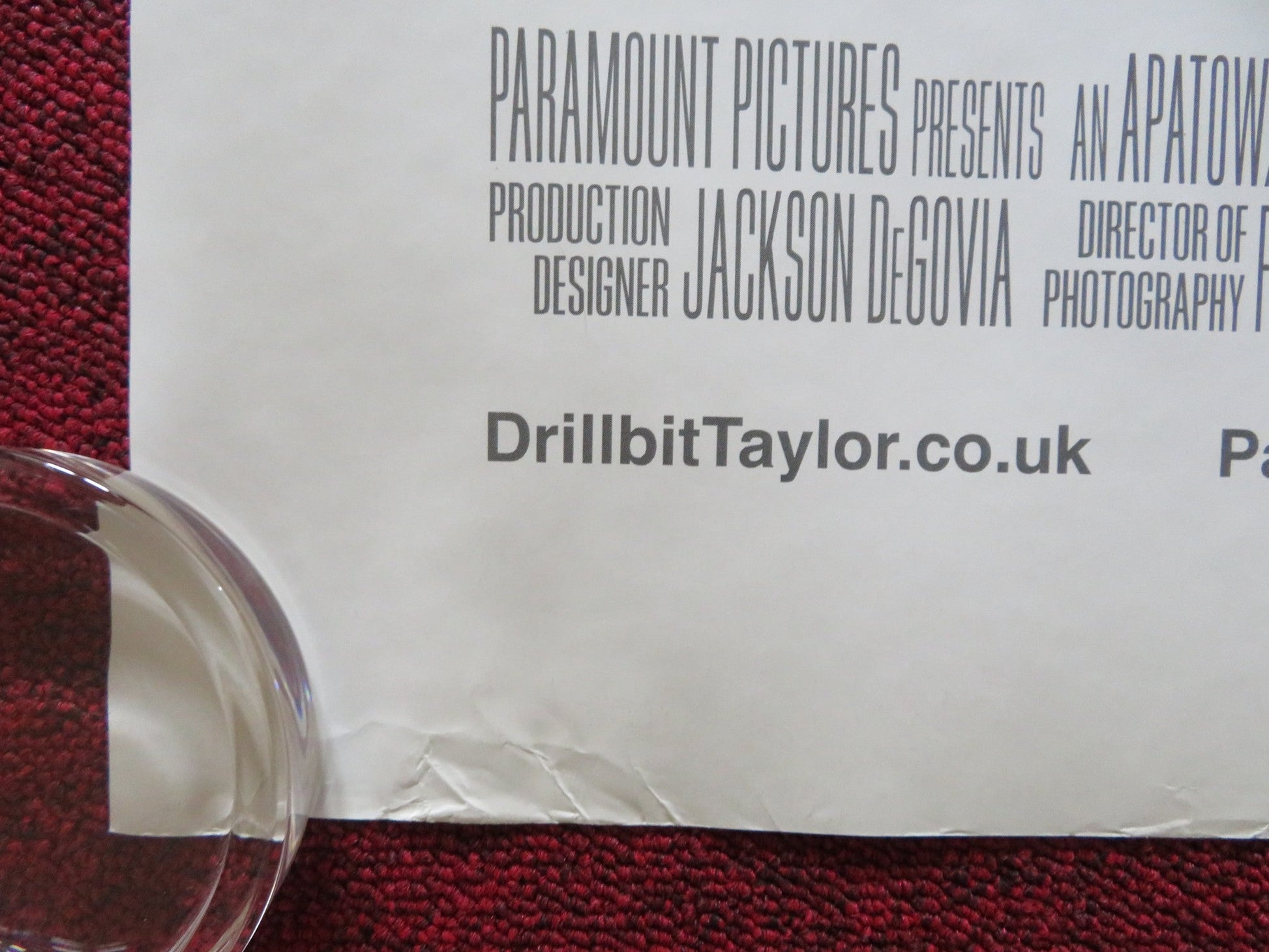 DRILLBIT TAYLOR UK QUAD ROLLED POSTER OWEN WILSON NATE HARTLEY 2008 Rendezvous Cinema Movie posters