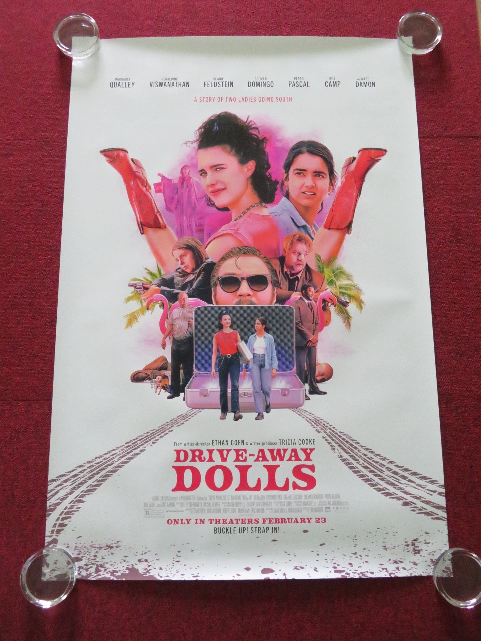 DRIVE - AWAY DOLLS - B US ONE SHEET ROLLED POSTER MARGARET QUALLEY 2024 Movie posters