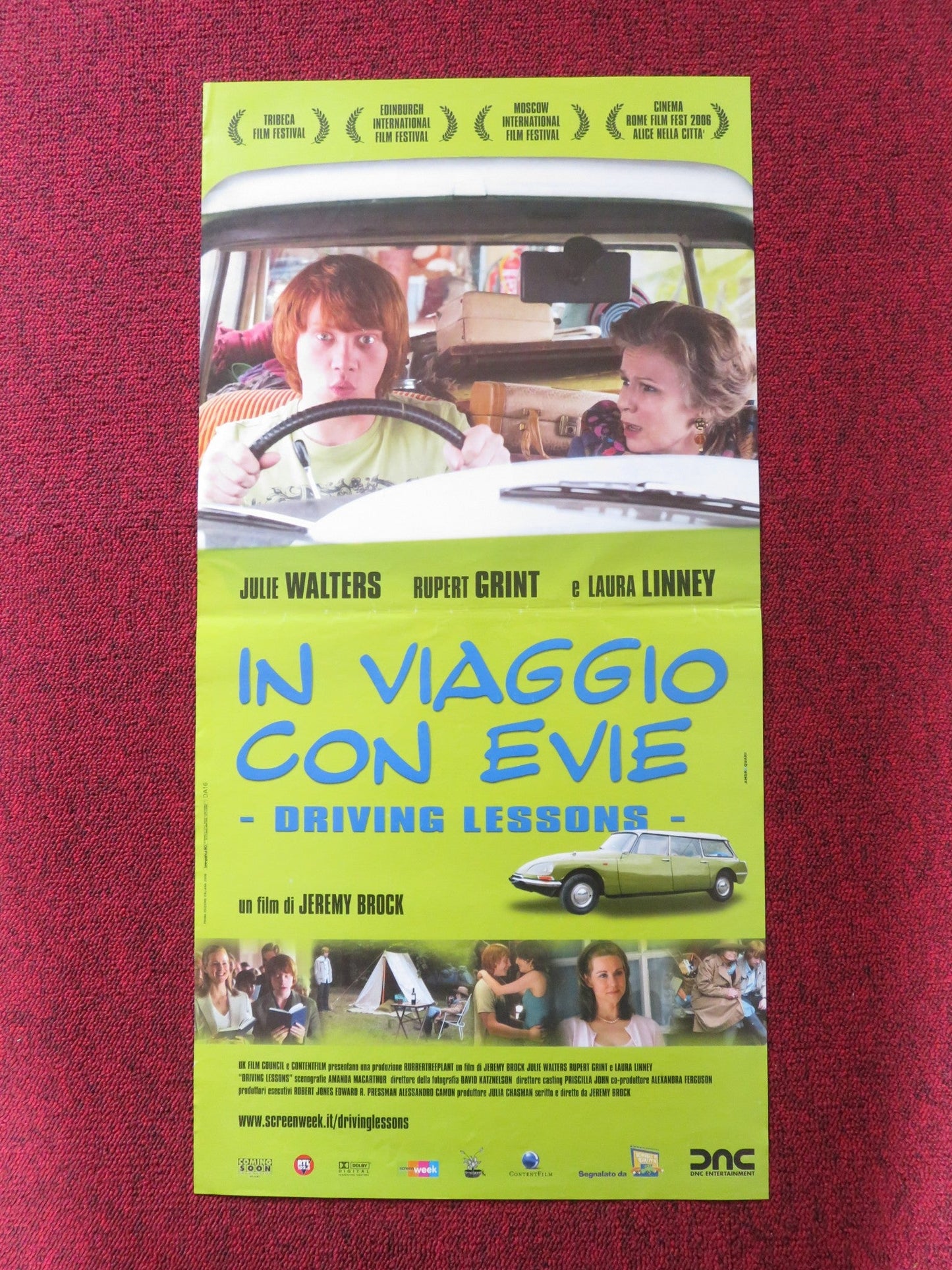 DRIVING LESSONS ITALIAN LOCANDINA POSTER RUPERT GRINT JULIE WALTERS 2006 Rendezvous Cinema Movie posters