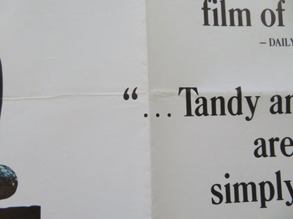 DRIVING MISS DAISY UK QUAD ROLLED POSTER MORGAN FREEMAN JESSICA TANDY 1989 Rendezvous Cinema Movie posters