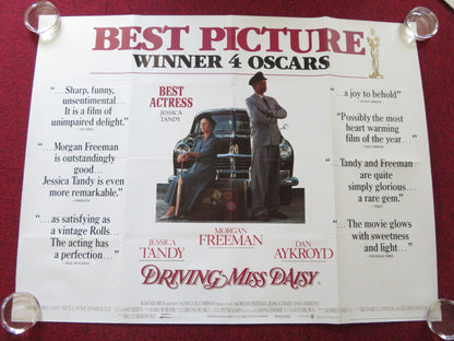 DRIVING MISS DAISY UK QUAD ROLLED POSTER MORGAN FREEMAN JESSICA TANDY 1989 Rendezvous Cinema Movie posters