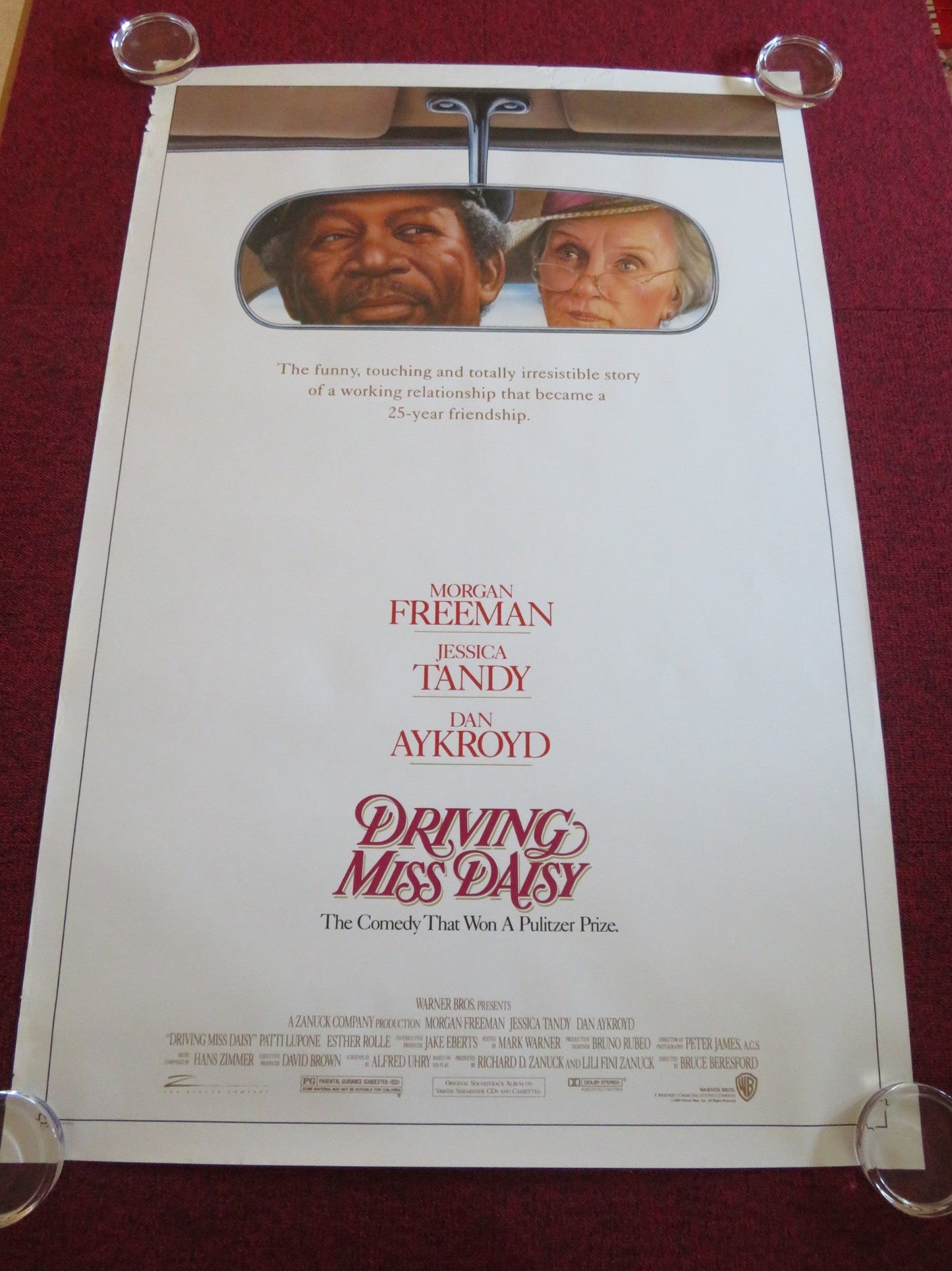 DRIVING MISS DAISY US ONE SHEET ROLLED POSTER MORGAN FREEMAN JESSICA TANDY 1989 Rendezvous Cinema Movie posters