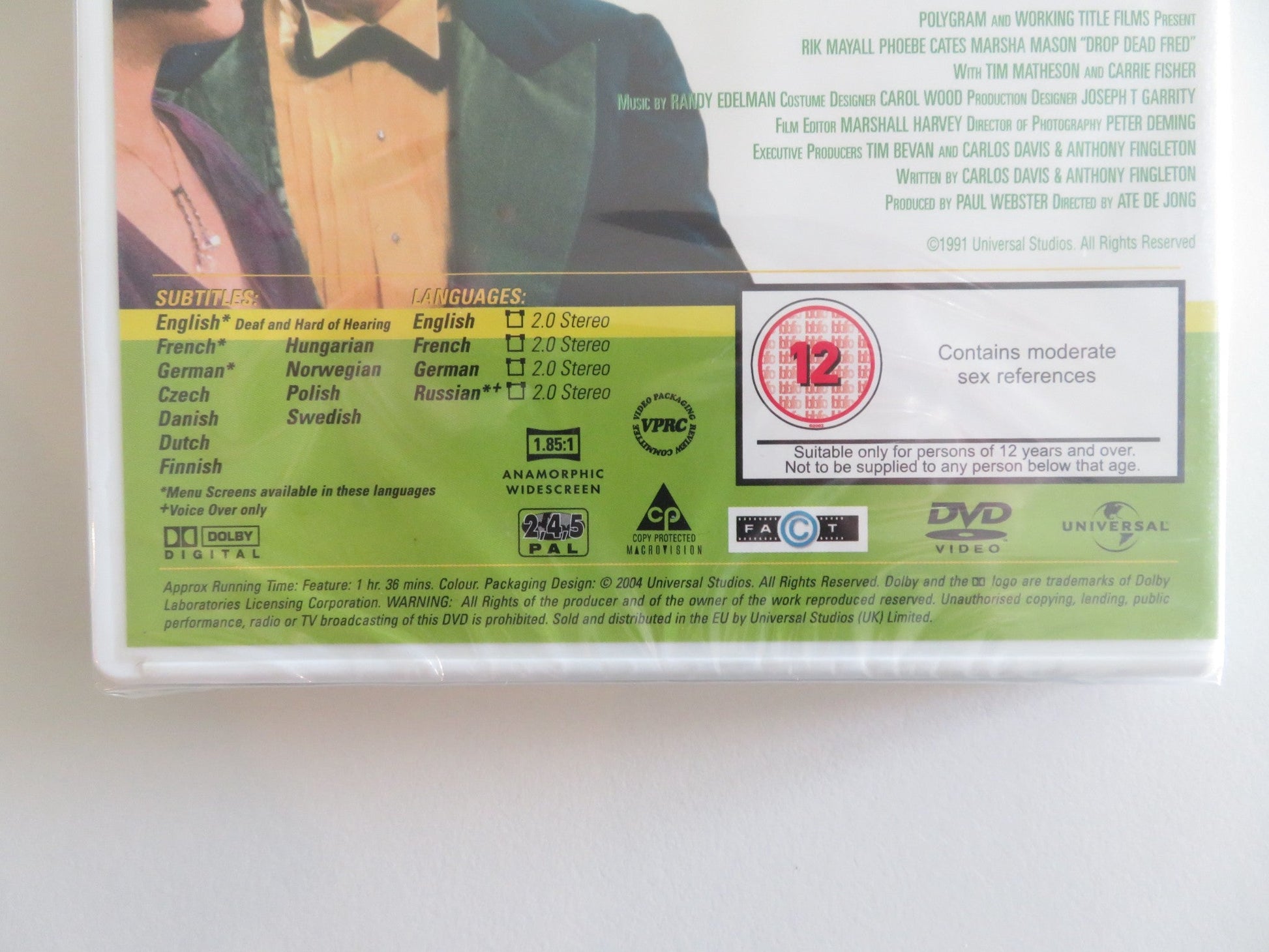 DROP DEAD FRED (DVD) RIK MAYALL PHOEBE CATES 1991 REGION 2, 4, 5 Rendezvous Cinema Movie posters