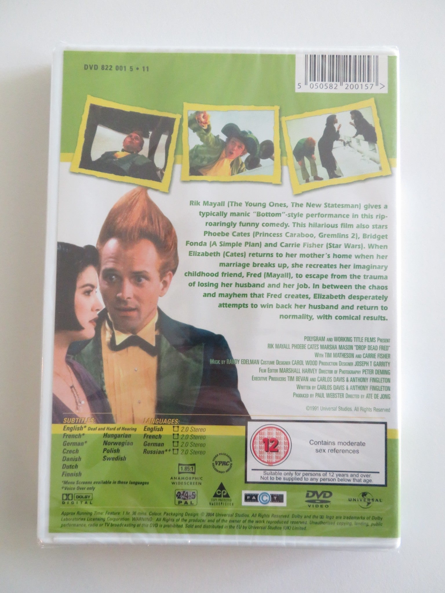 DROP DEAD FRED (DVD) RIK MAYALL PHOEBE CATES 1991 REGION 2, 4, 5 Rendezvous Cinema Movie posters