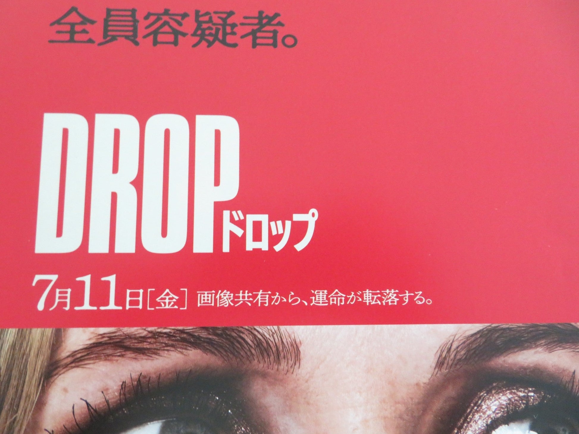 DROP JAPANESE CHIRASHI (B5) POSTER MEGHANN FAHY BRANDON SKLENAR 2025 Movie posters