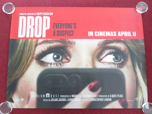 DROP UK QUAD ROLLED POSTER MEGHANN FAHY BRANDON SKLENAR 2025 Movie posters