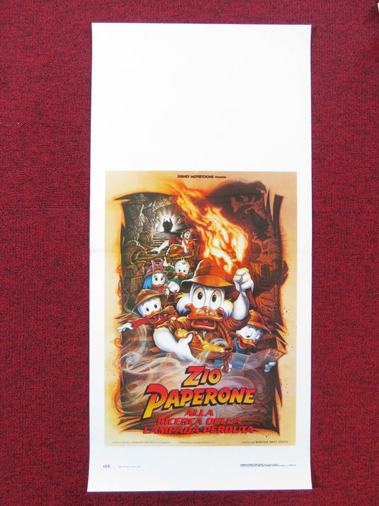 DUCKTALES THE MOVIE: TREASURE OF THE LOST LAMP ITALIAN LOCANDINA POSTER 1991 Rendezvous Cinema Movie posters