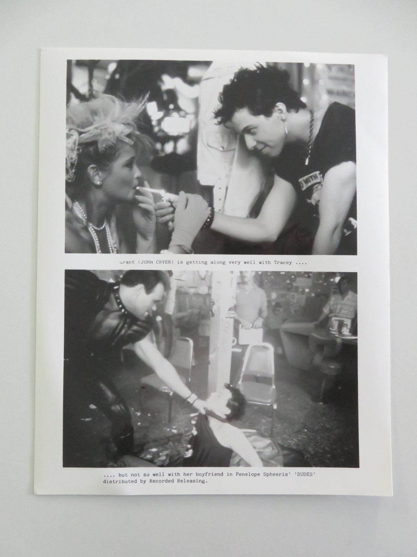 DUDES MOVIE STILL PHOTO LOT OF 4 JOHN CRYER DANIEL ROEBUCK FLEA 1987 Movie posters