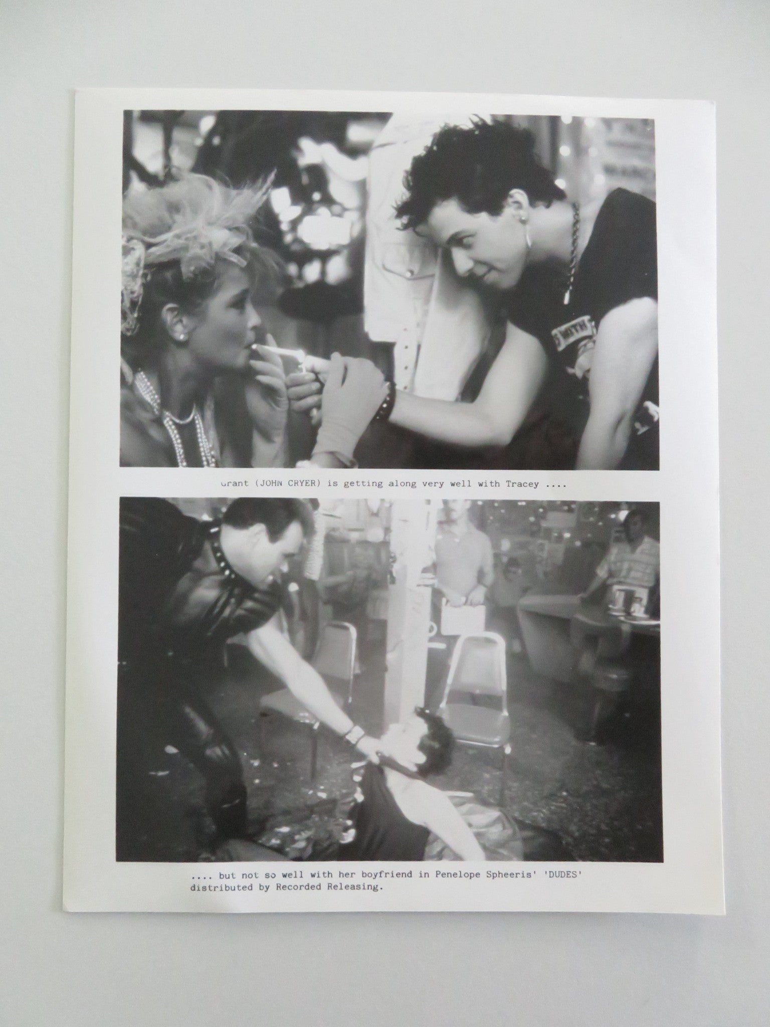 DUDES MOVIE STILL PHOTO LOT OF 4 JOHN CRYER DANIEL ROEBUCK FLEA 1987 Movie posters