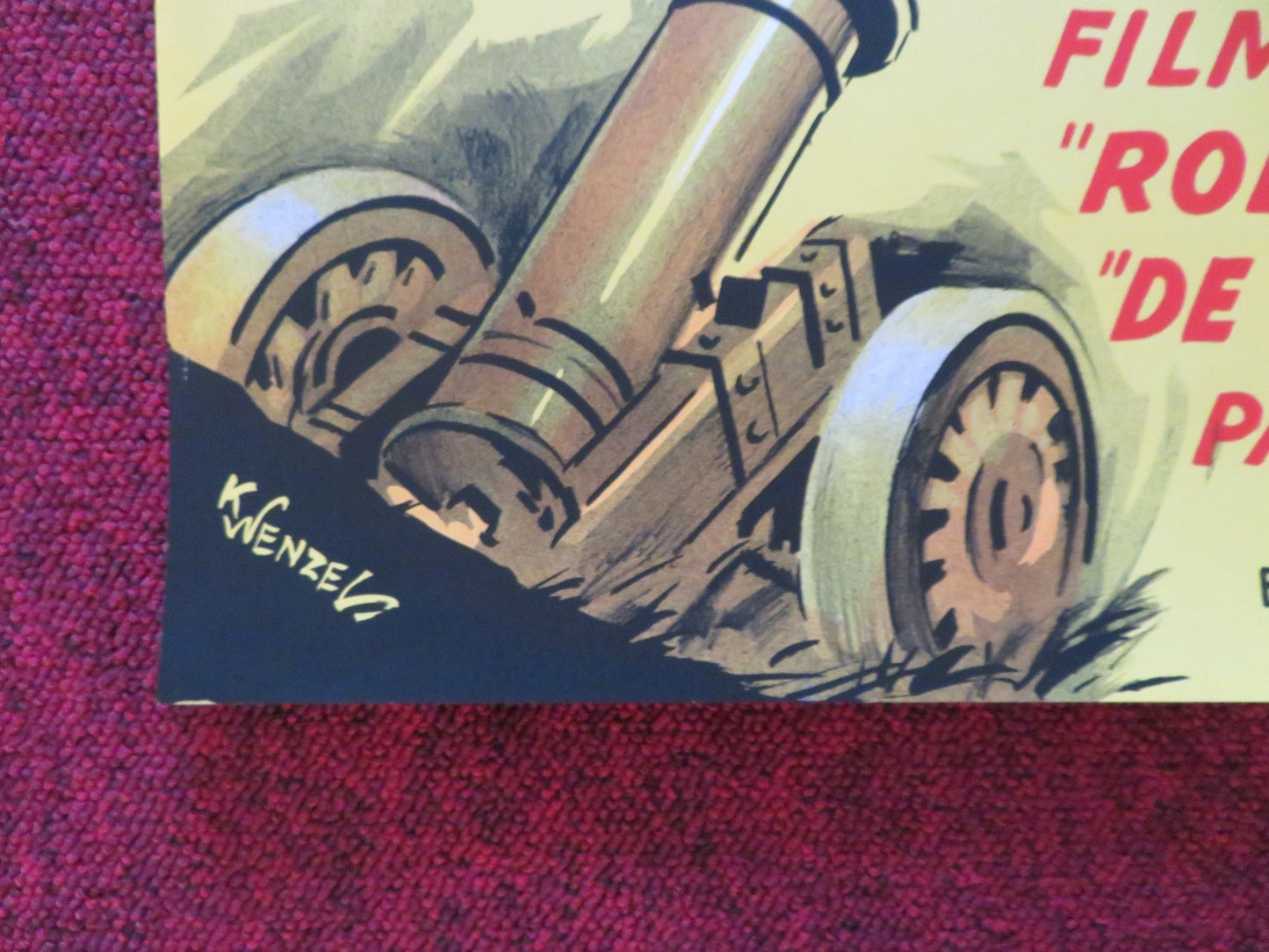 DUEL IN THE FOREST DANISH POSTER ROLLED CURD JURGENS MARIA SCHELL 1960 Rendezvous Cinema Movie posters