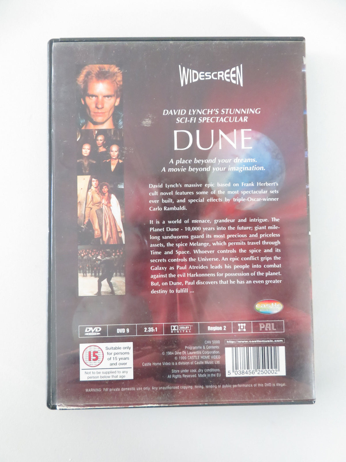 Dune (DVD) Kyle MacLachlan Sting Patrick Stewart 1984 Region 2 Movie posters