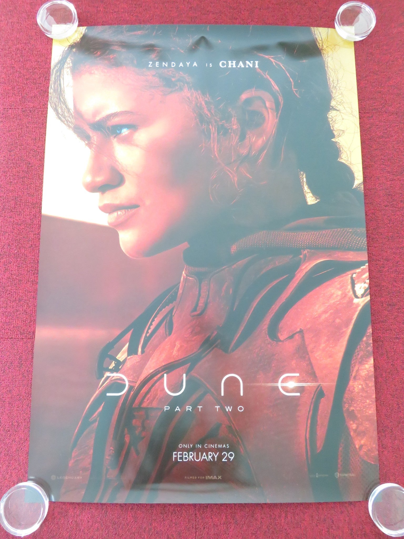 DUNE: PART TWO - B US ONE SHEET ROLLED POSTER ZENDAYA TIMOTHEE CHALAMET 2024 Movie posters