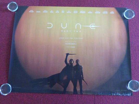 DUNE: PART TWO - C UK QUAD ROLLED POSTER TIMOTHEE CHALAMET ZENDAYA 2024 Movie posters