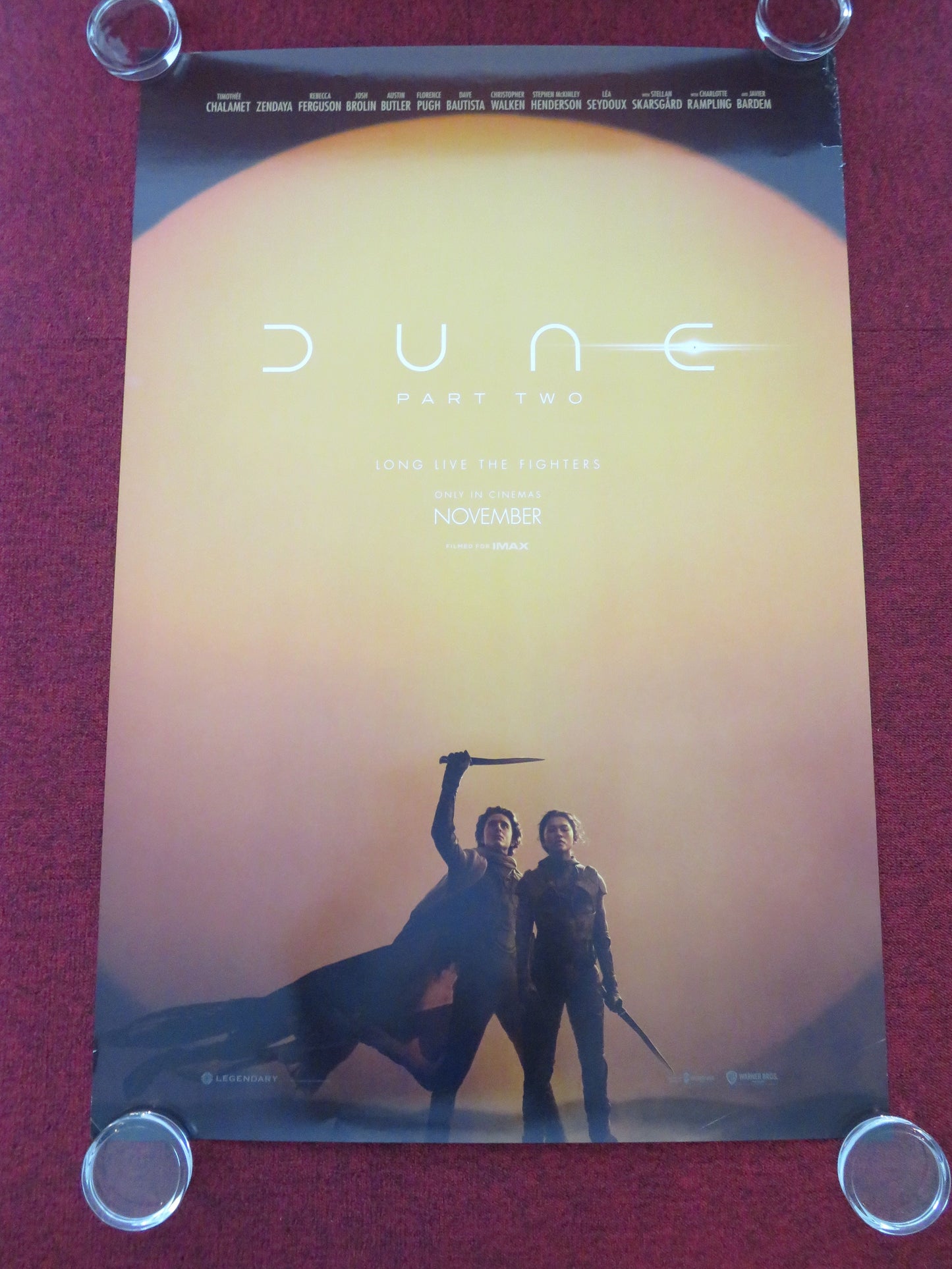 Dune: Part Two - C US One Sheet Rolled Poster Timothée Chalamet Zendaya 2024 Movie posters