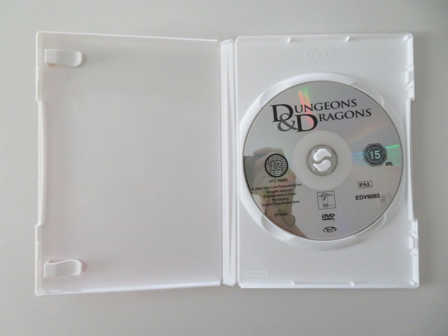 Dungeons & Dragons (DVD) Justin Whalin Jeremy Irons Thora Birch 2000 Region 2 Movie posters