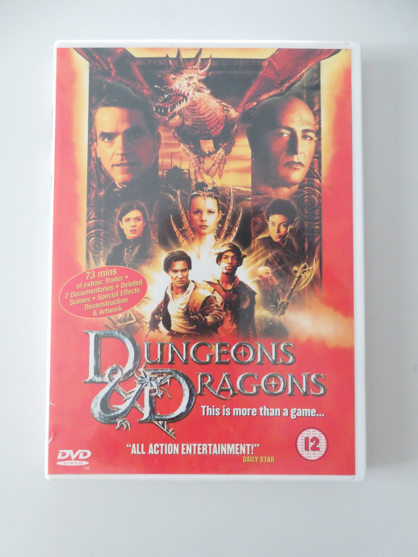 Dungeons & Dragons (DVD) Justin Whalin Jeremy Irons Thora Birch 2000 Region 2 Movie posters