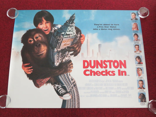 DUNSTON CHECKS IN UK QUAD ROLLED POSTER FAYE DUNAWAY RUPERT EVERETT 1996 - Rendezvous Cinema