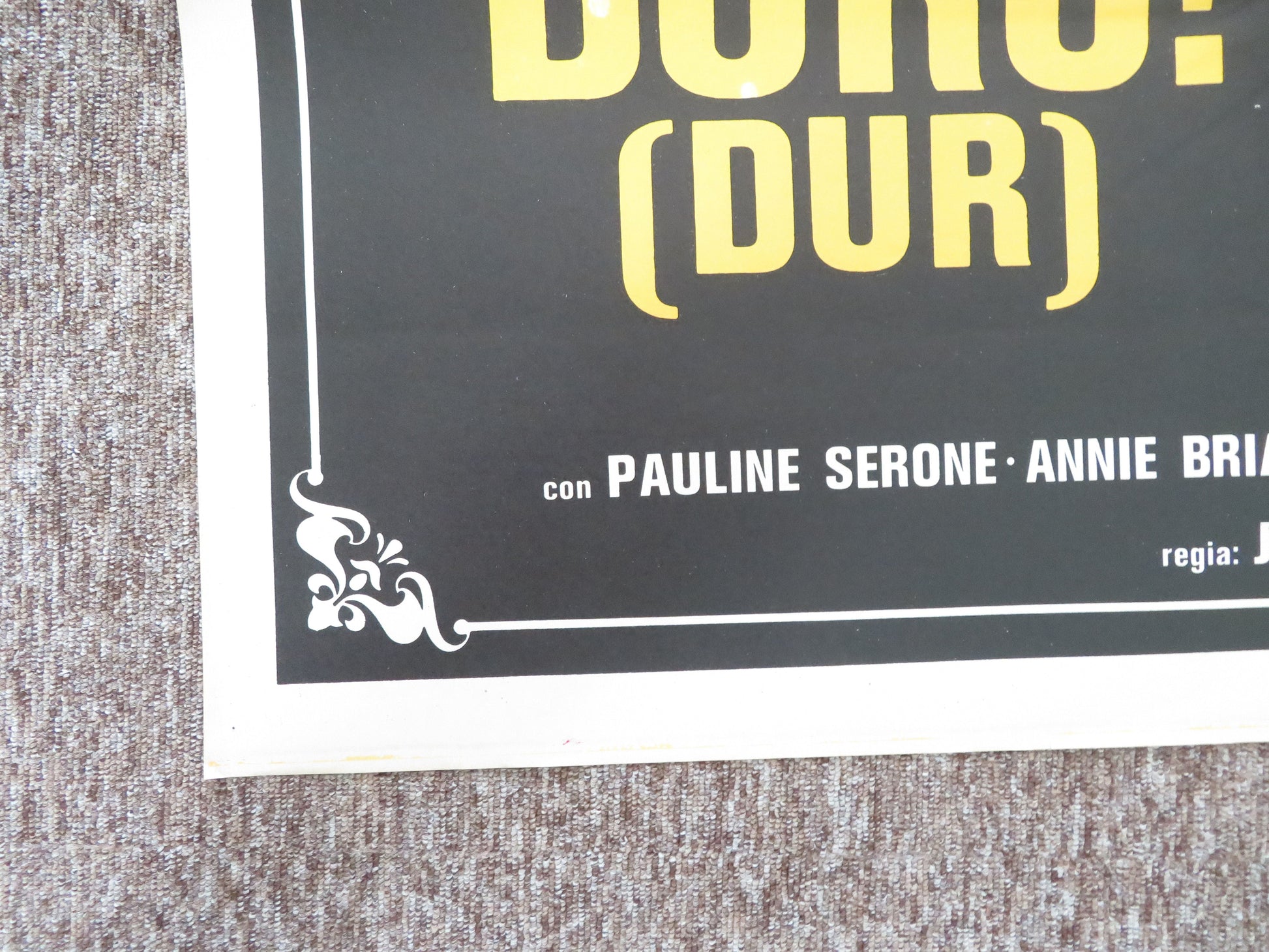Duro! Duro! / Dur! Dur! Italian 2 Foglio Poster Pauline Serone Anne Briand 1981 Movie posters