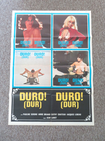 Duro! Duro! / Dur! Dur! Italian 2 Foglio Poster Pauline Serone Anne Briand 1981 Movie posters