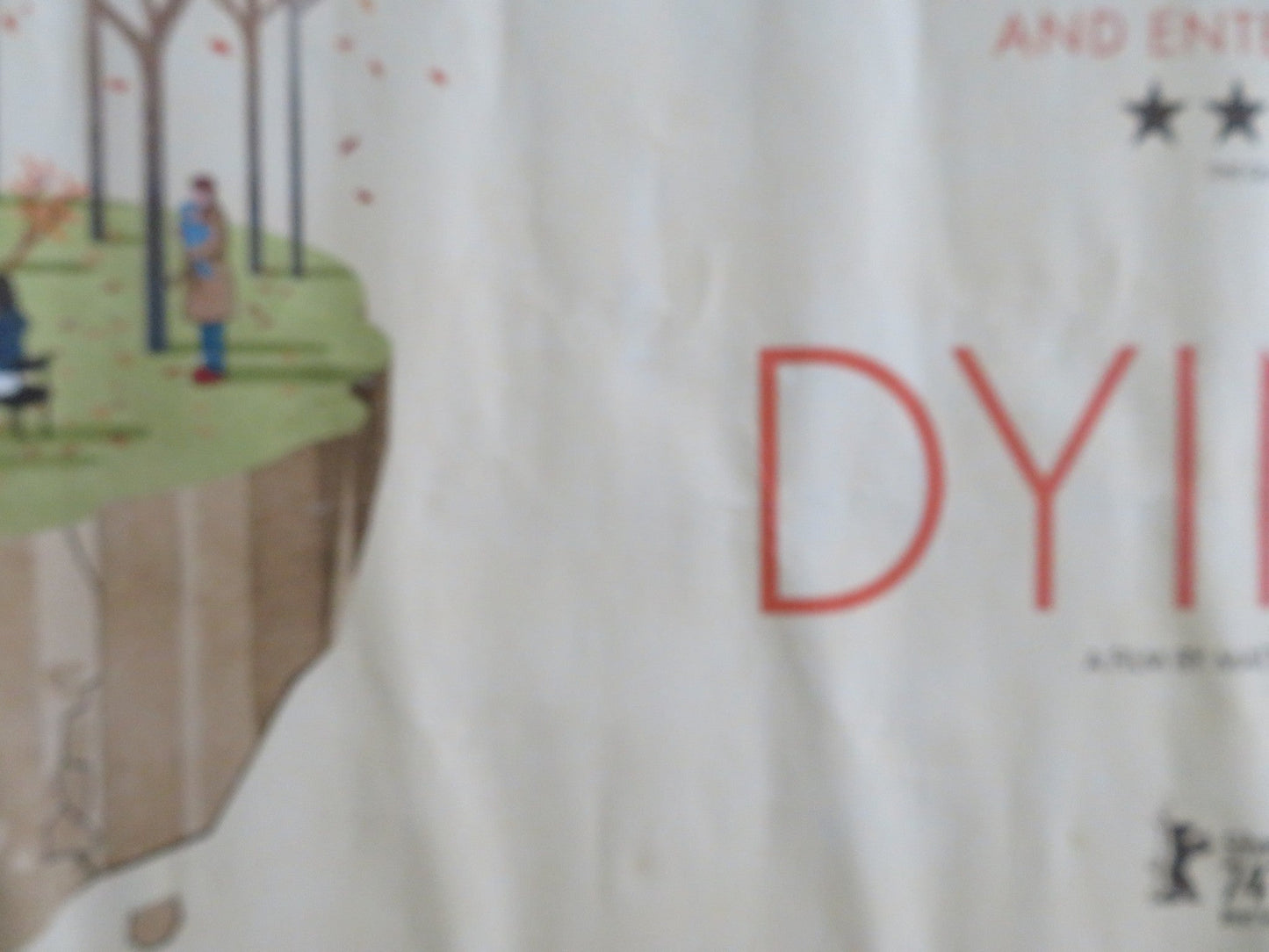 DYING UK QUAD ROLLED POSTER LARS EIDINGER CORINNA HARFOUCH 2024 - Rendezvous Cinema