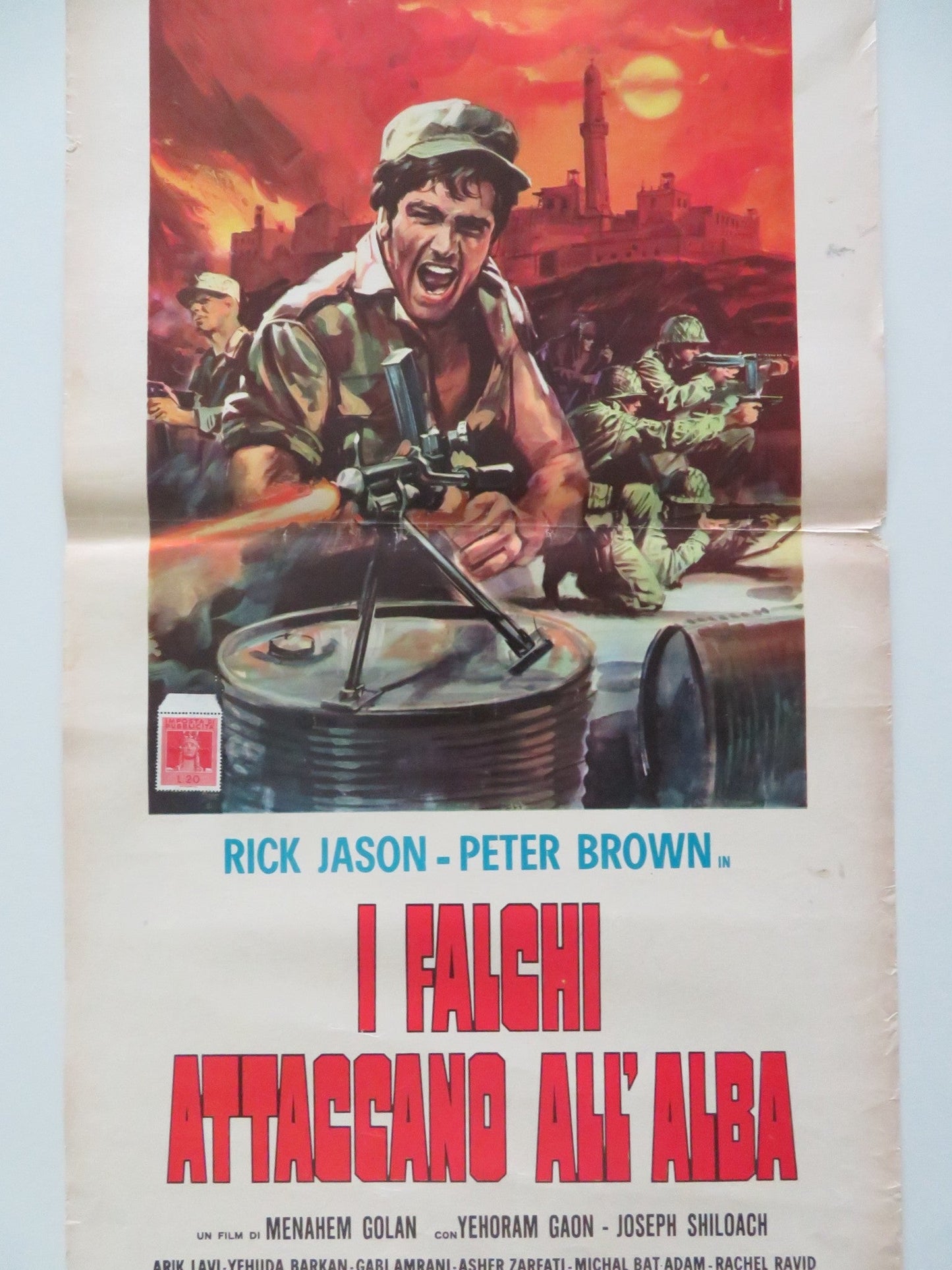 EAGLES ATTACK AT DAWN ITALIAN LOCANDINA POSTER YEHORAM GAON JOSEPH SHILOACH 1970 Movie posters