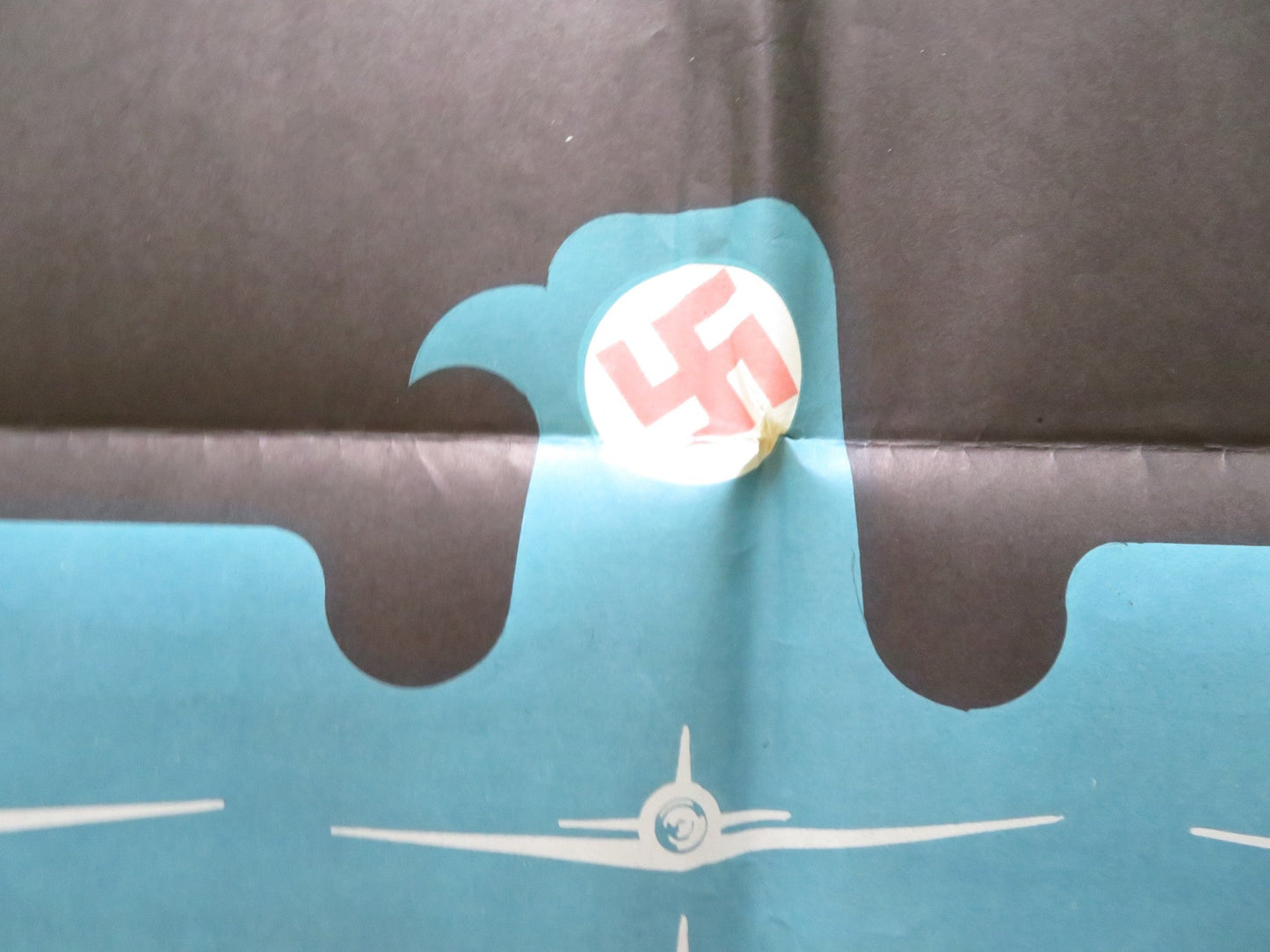 EAGLES OVER LONDON FOLDED US ONE SHEET POSTER FREDERICK STAFFORD R1973 Rendezvous Cinema Movie posters