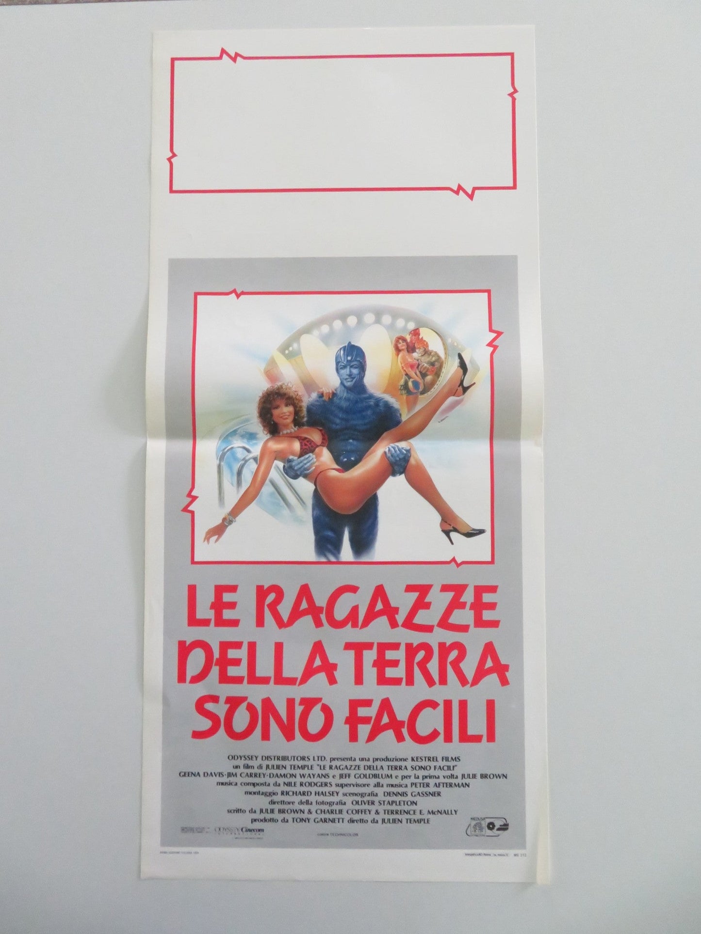 Earth Girls Are Easy Italian Locandina Poster Jeff Goldblum Jim Carrey 1988 Movie posters