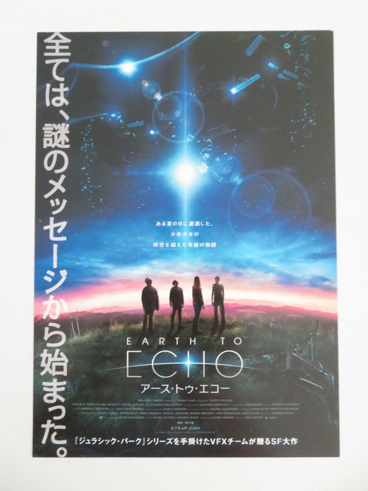 Earth to Echo Japanese Chirashi (B5) Poster Teo Halm Hartwig 2014 Movie posters