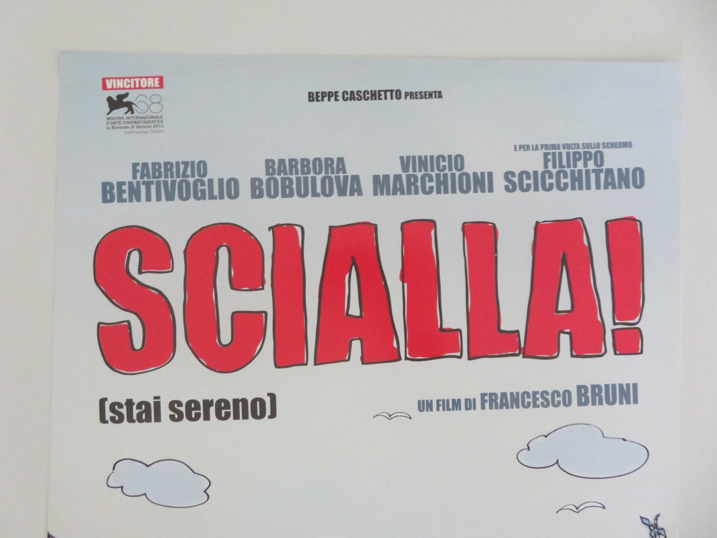 Easy! Italian Locandina Poster Fabrizio Bentivoglio Barbora Bobulova 2011 Movie posters