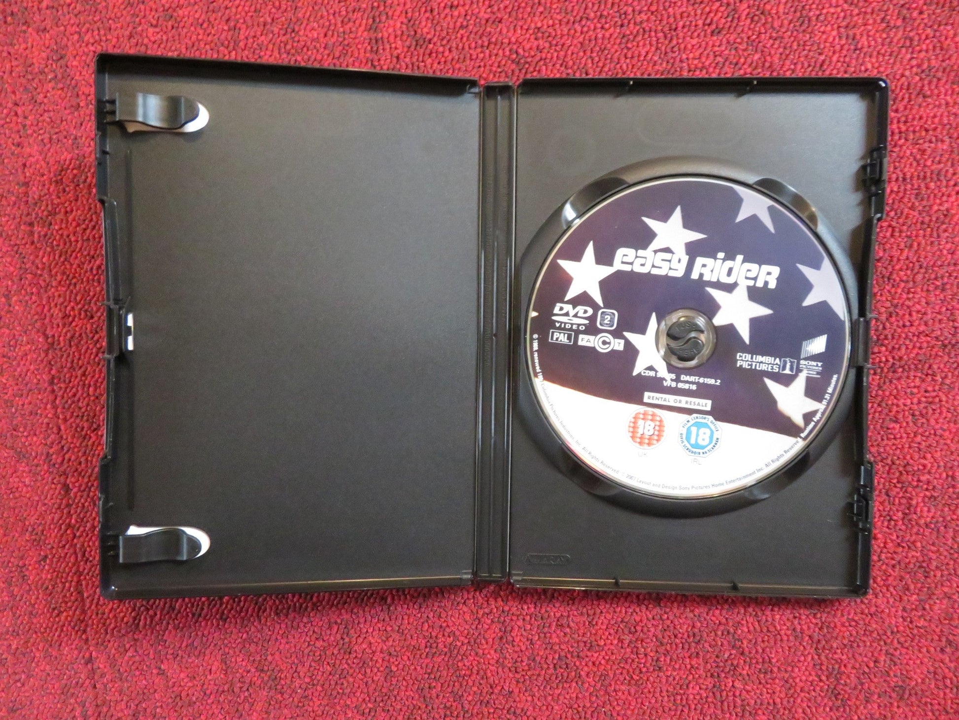 EASY RIDER (DVD) PETER FONDA DENNIS HOPPER JACK NICHOLSON 1969 REGION 2 Rendezvous Cinema Movie posters