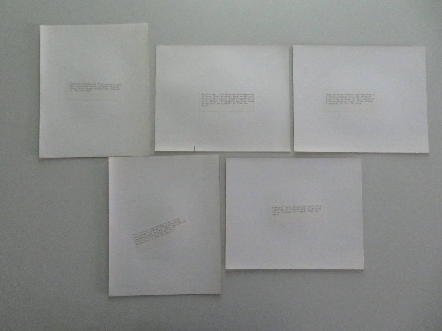 Eat The Rich - B MOVIE STILL PHOTO LOT OF 5 RIK MAYALL LEMMY NOSHER POWELL 1987 Movie posters