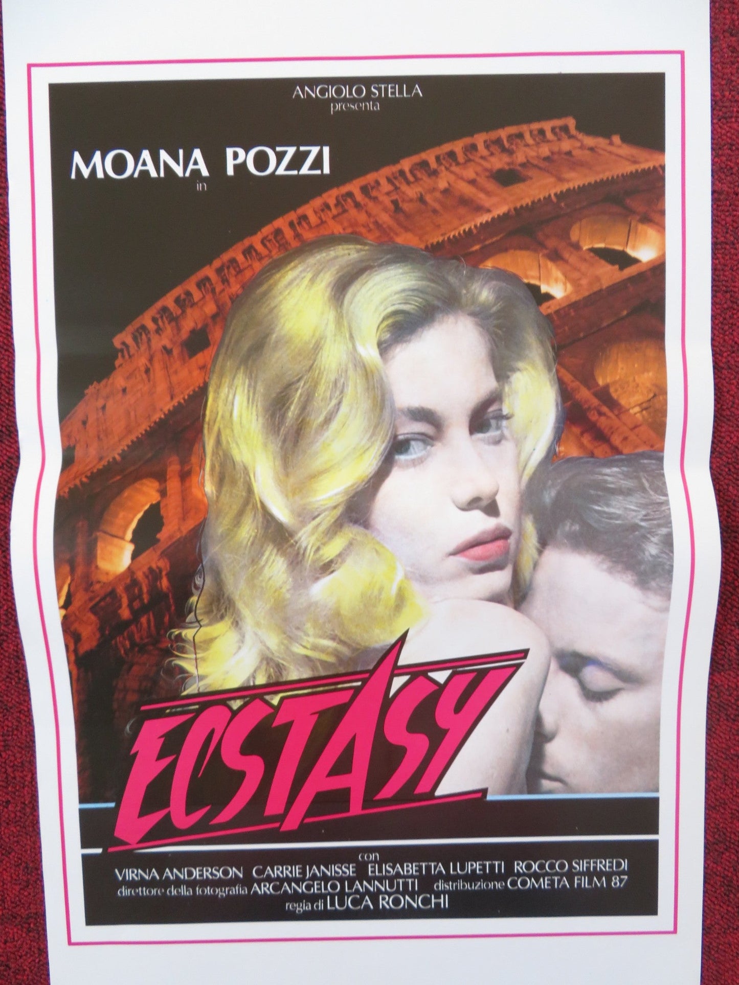 ECSTASY ITALIAN LOCANDINA POSTER MOANA POZZI VIRNA ANDERSON 1989 Rendezvous Cinema Movie posters