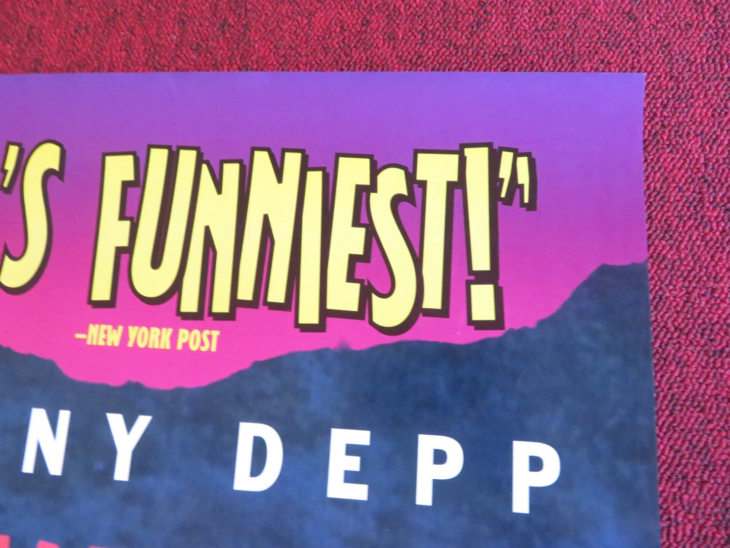 ED WOOD VHS VIDEO POSTER ROLLED JOHNNY DEPP BILL MURRAY 1994 Rendezvous Cinema Movie posters