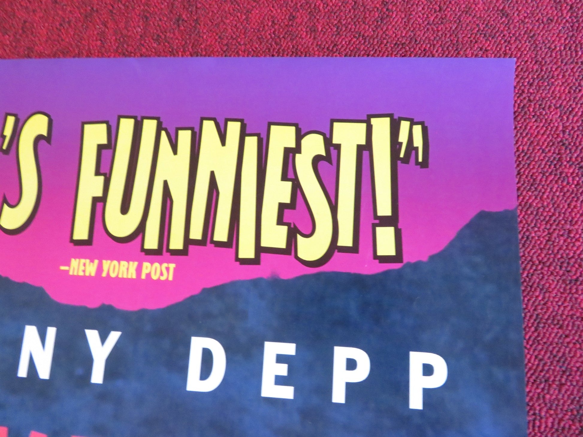 ED WOOD VHS VIDEO POSTER ROLLED JOHNNY DEPP BILL MURRAY 1994 Rendezvous Cinema Movie posters