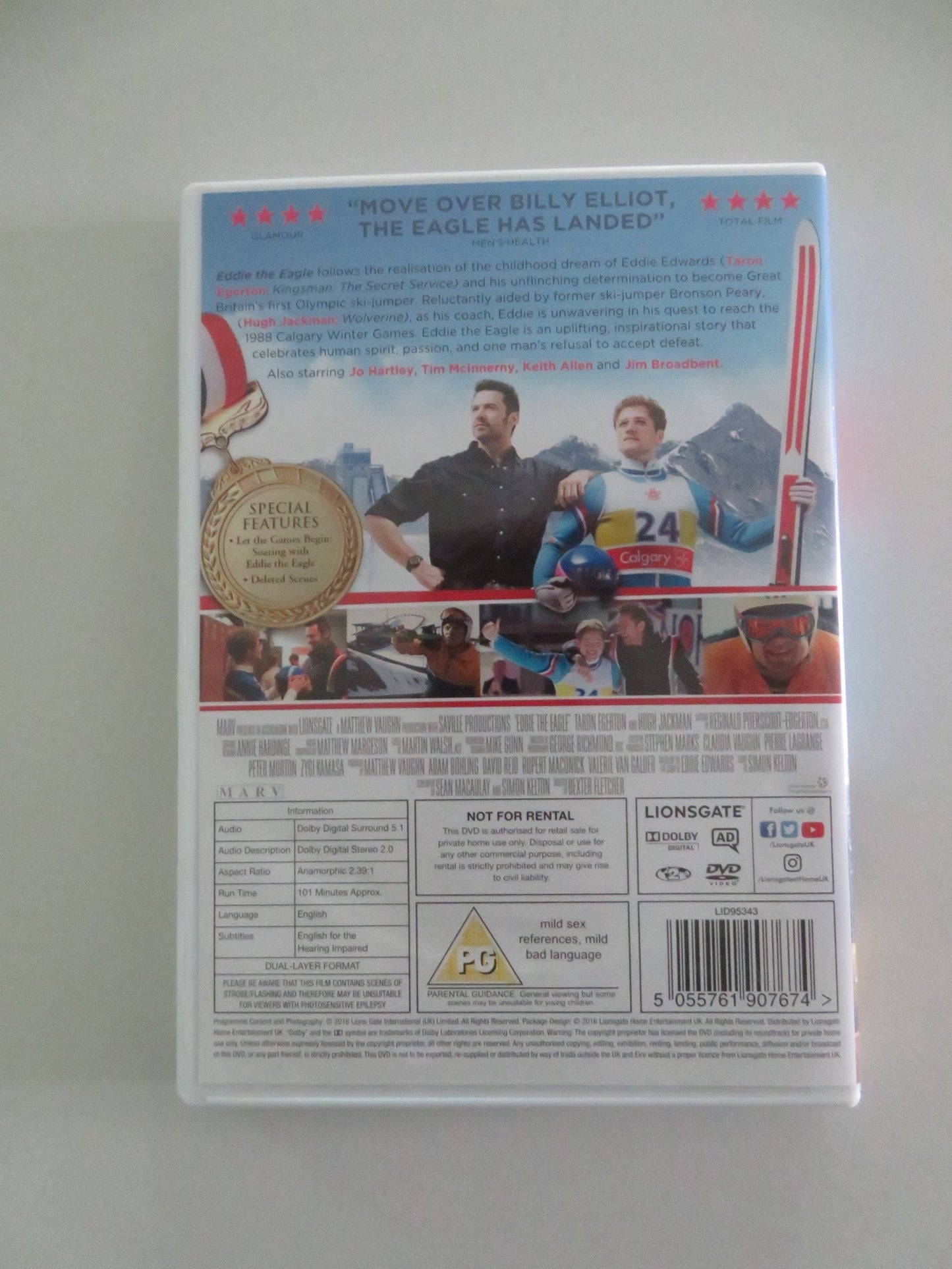 EDDIE THE EAGLE (DVD) TARON EGERTON HUGH JACKMAN 2015 REGION 2 Movie posters