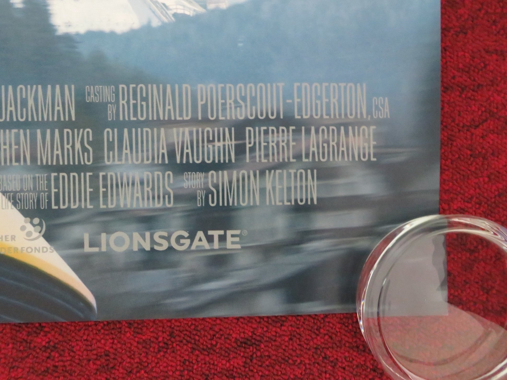 EDDIE THE EAGLE UK QUAD ROLLED POSTER TARON EGERTON HUGH JACKMAN 2015 - Rendezvous Cinema