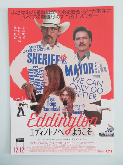 Eddington Japanese Chirashi (B5) Poster Joaquin Phoenix Emma Stone 2025 Movie posters