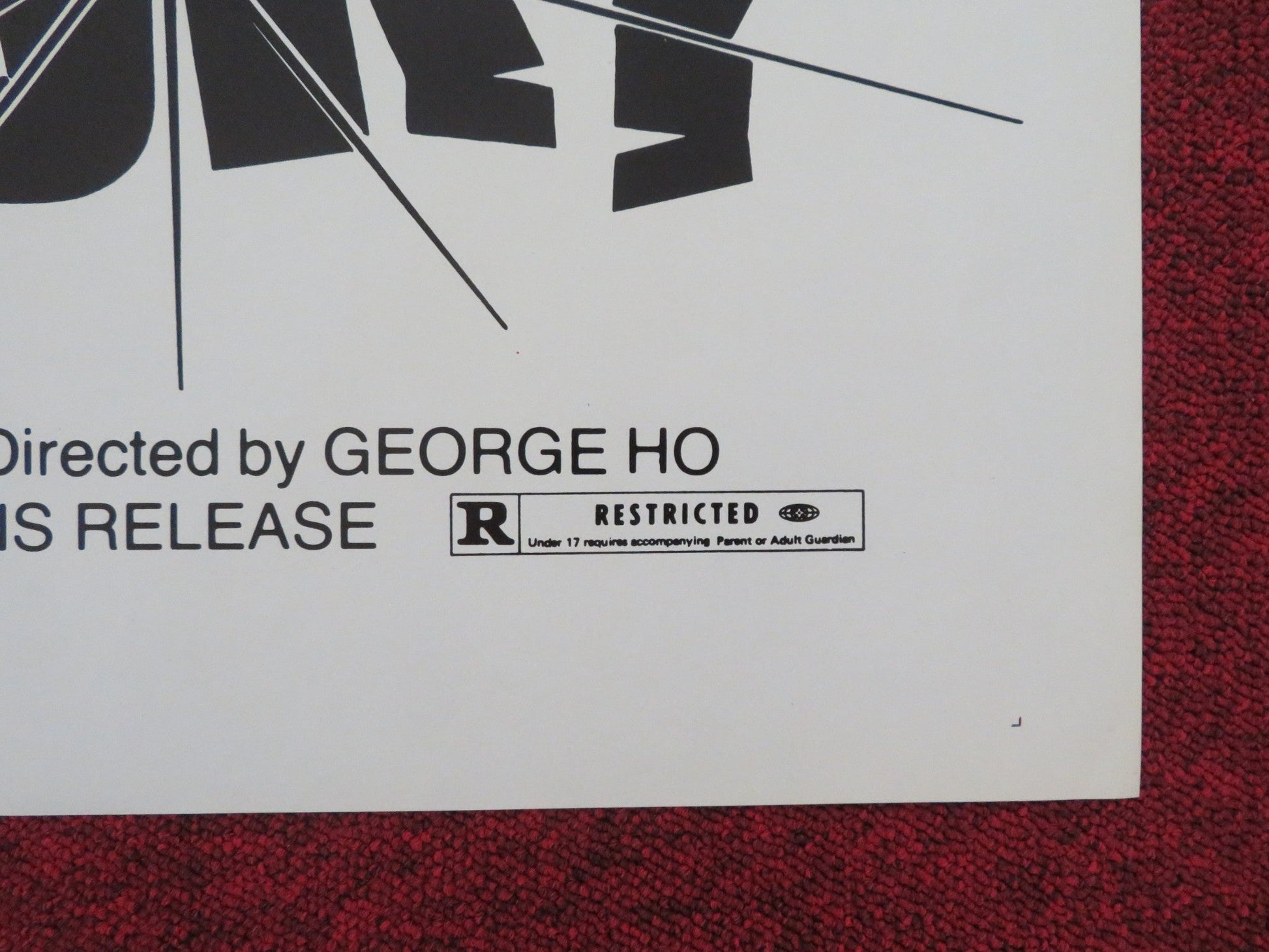 EDGE OF FURY FOLDED US ONE SHEET POSTER BRUCE LI YASUAKI KURATA 1978 Movie posters