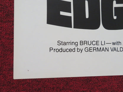 EDGE OF FURY FOLDED US ONE SHEET POSTER BRUCE LI YASUAKI KURATA 1978 Movie posters