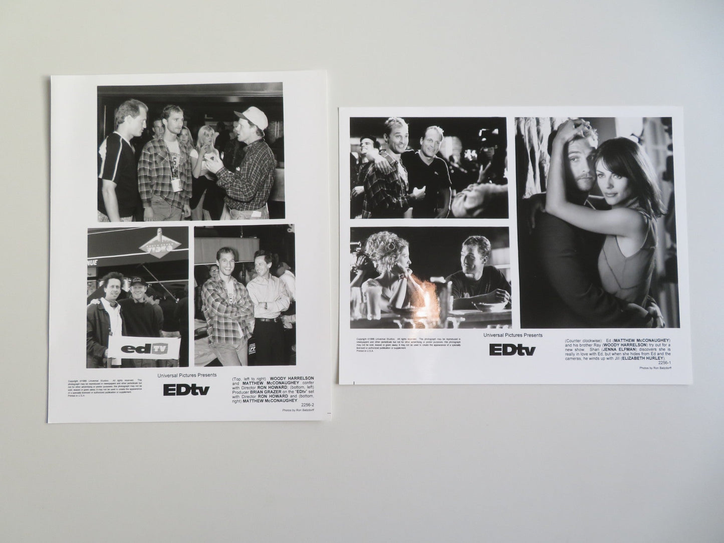 EDTV PRESS KIT 1999 MATTHEW MCCONAUGHEY WOODY HARRELSON Movie posters