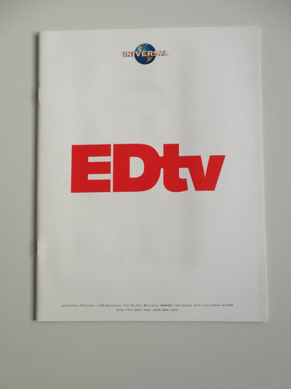 EDTV PRESS KIT 1999 MATTHEW MCCONAUGHEY WOODY HARRELSON Movie posters