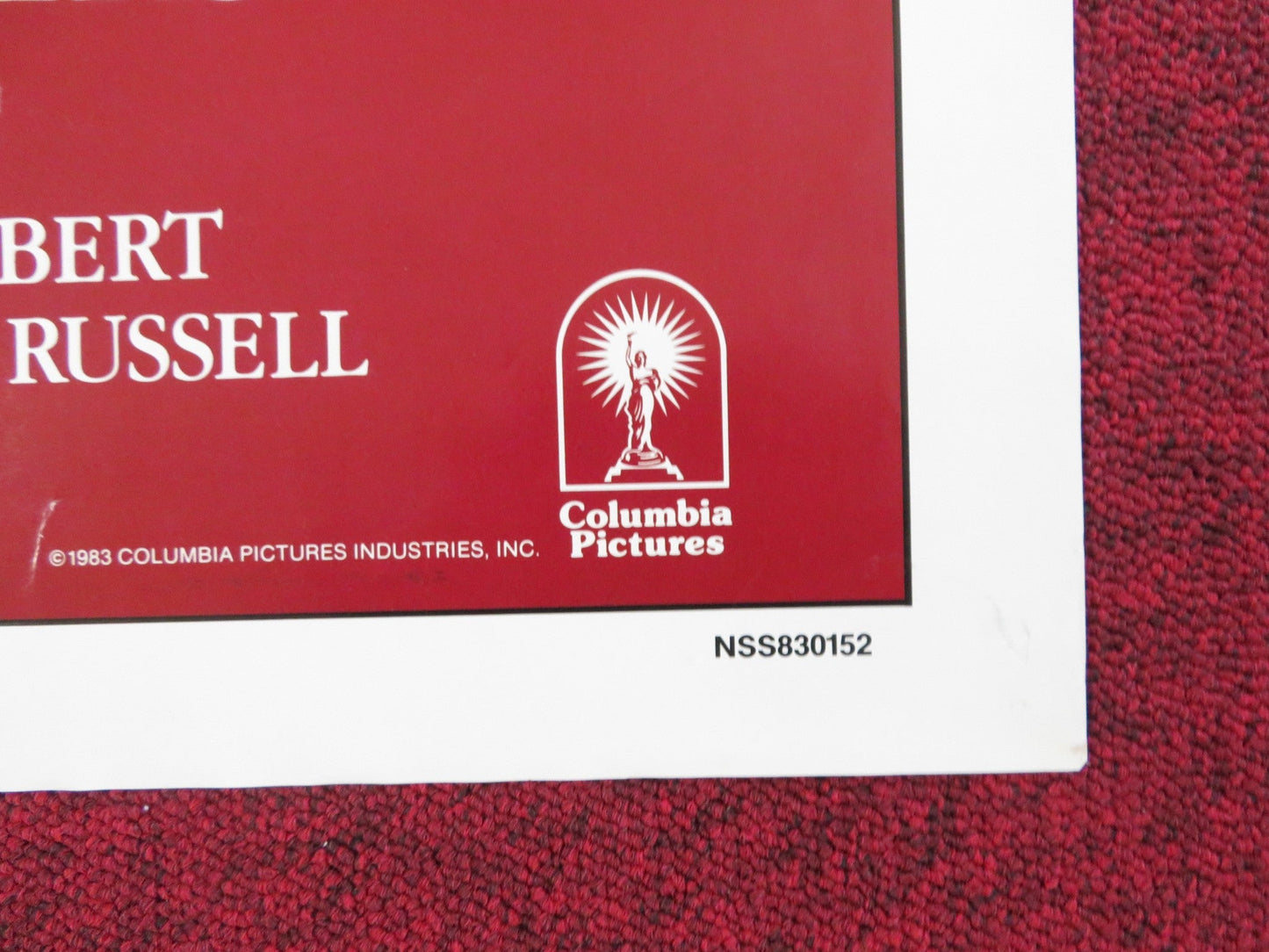 EDUCATING RITA FOLDED US ONE SHEET POSTER MICHAEL CAINE JULIE WALTERS 1983 Rendezvous Cinema Movie posters