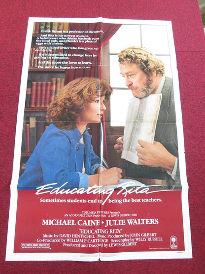 EDUCATING RITA FOLDED US ONE SHEET POSTER MICHAEL CAINE JULIE WALTERS 1983 Rendezvous Cinema Movie posters