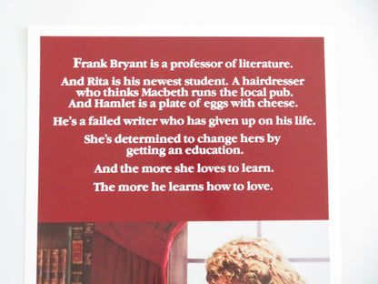 EDUCATING RITA US INSERT POSTER MICHAEL CAINE JULIE WALTERS 1983 Movie posters