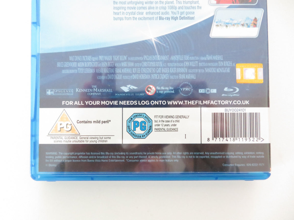 Eight Below (BLU-RAY) Disney Paul Walker Jason Biggs 2006 Region A, B, C Movie posters