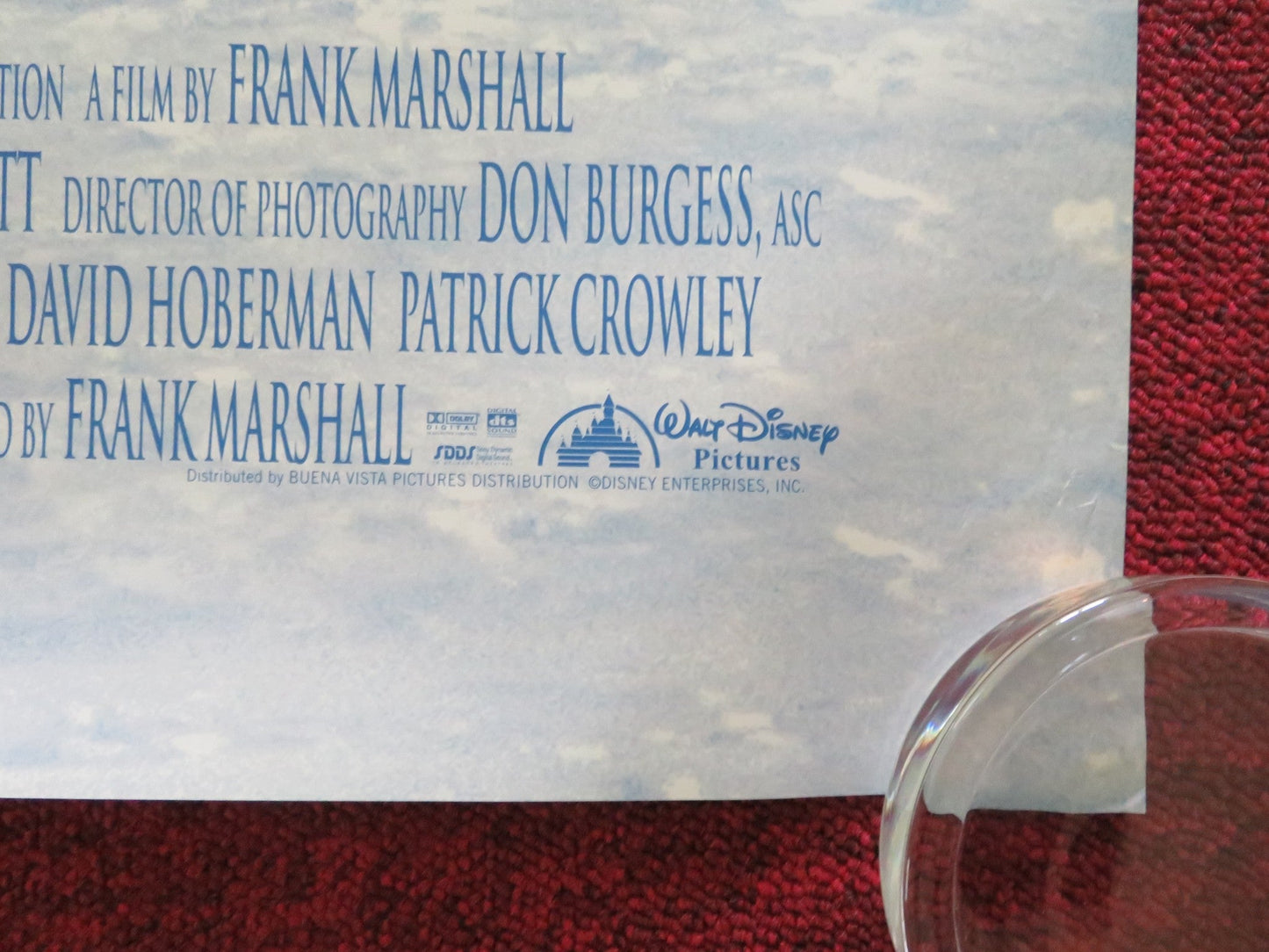 EIGHT BELOW US ONE SHEET ROLLED POSTER DISNEY PAUL WALKER BRUCE GREENWOOD 2006 Movie posters