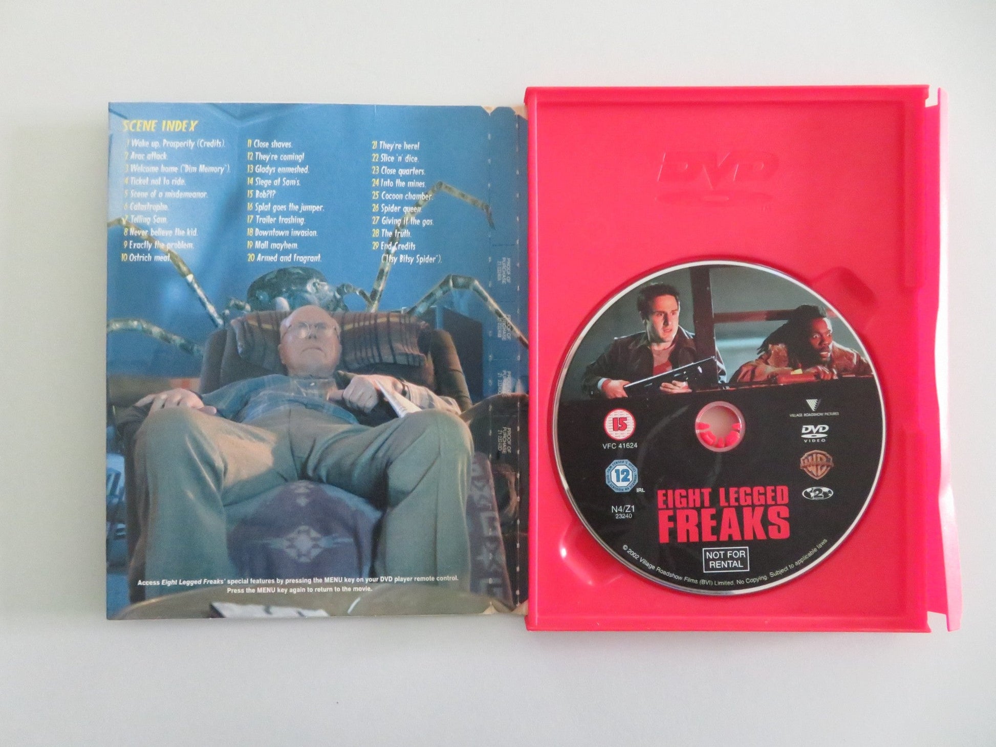 Eight Legged Freaks (DVD) David Arquette Scarlet Johansson 2002 Region 2 Movie posters