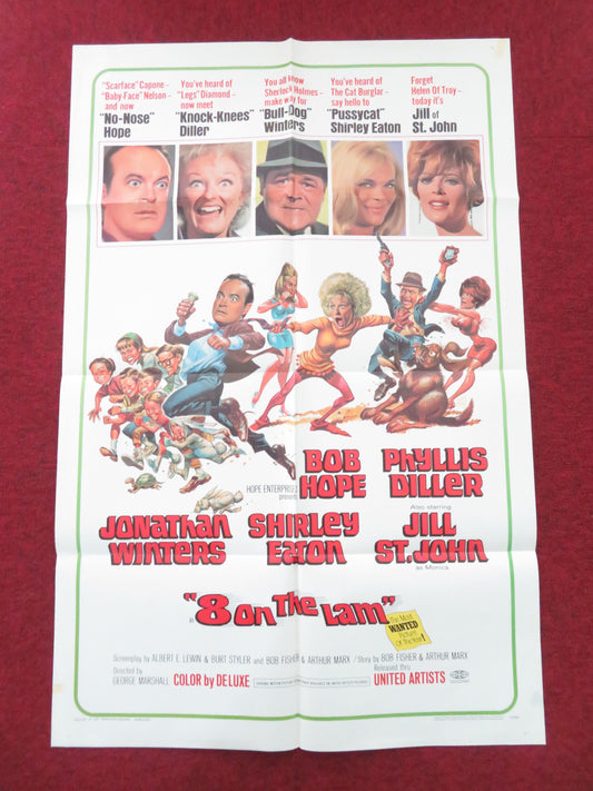 Eight on the Lam Folded US One Sheet Poster Bob Hope Phyllis Diller 1967 Movie posters