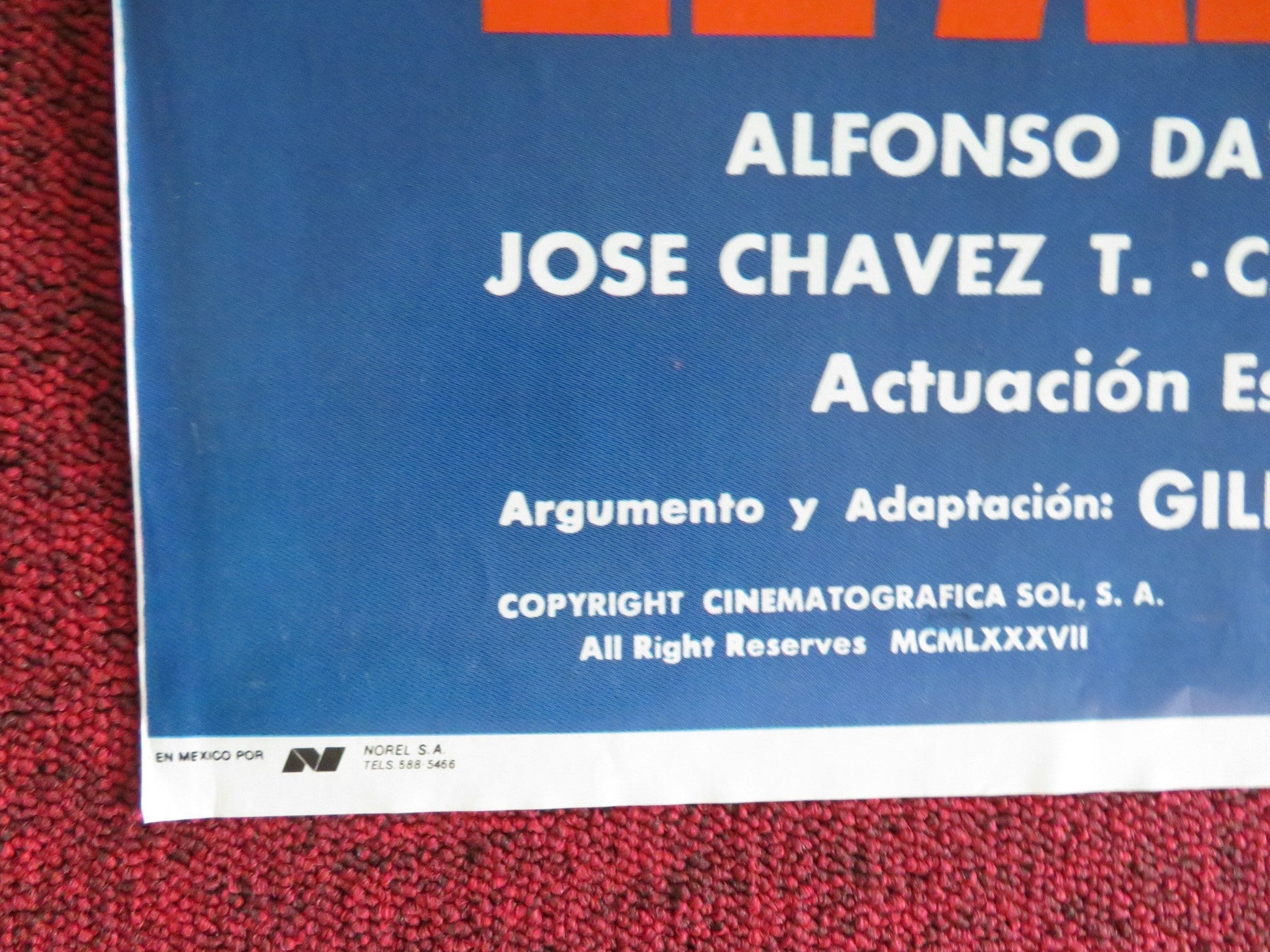 EL ANSIA DE MATAR MEXICAN POSTER FOLDED MARIO ALMADA JORGE LUKE 1987 Rendezvous Cinema Movie posters